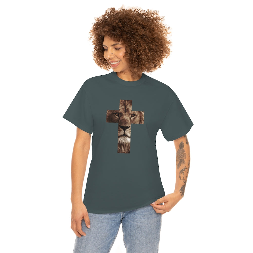 Unisex Heavy Cotton Tee (Gildan 5000) (Lion)