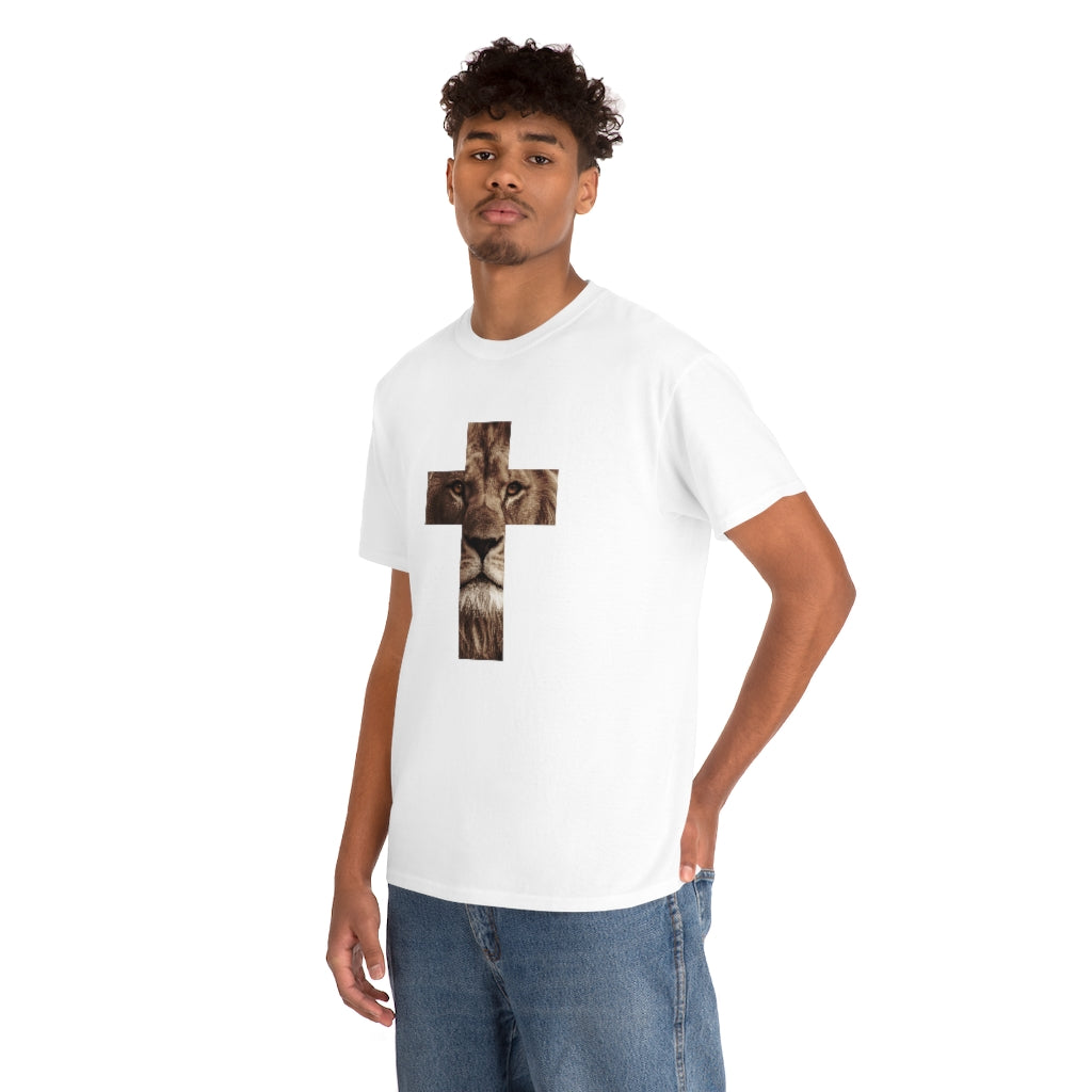 Unisex Heavy Cotton Tee (Gildan 5000) (Lion)
