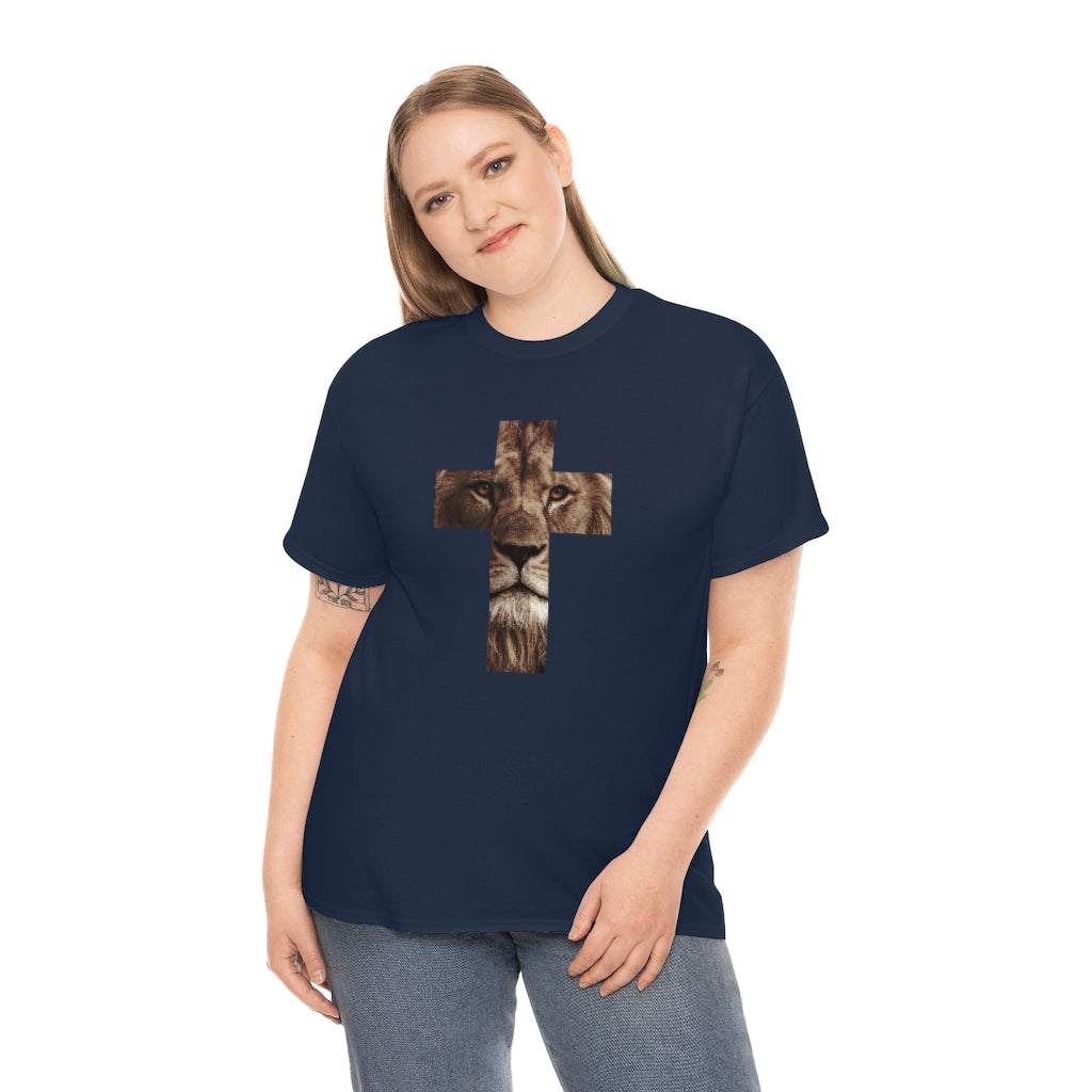 Unisex Heavy Cotton Tee (Gildan 5000) (Lion)