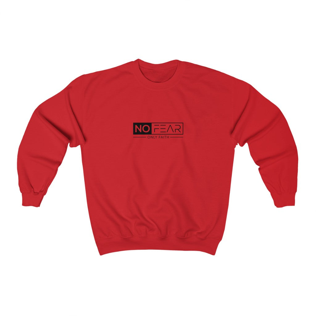 Unisex Heavy Blend™ Crewneck Sweatshirt (No Fear Black)