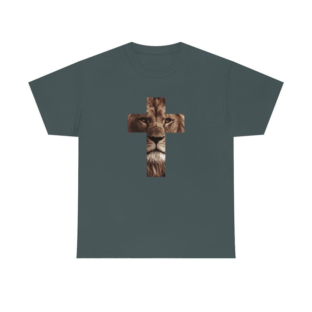 Unisex Heavy Cotton Tee (Gildan 5000) (Lion)