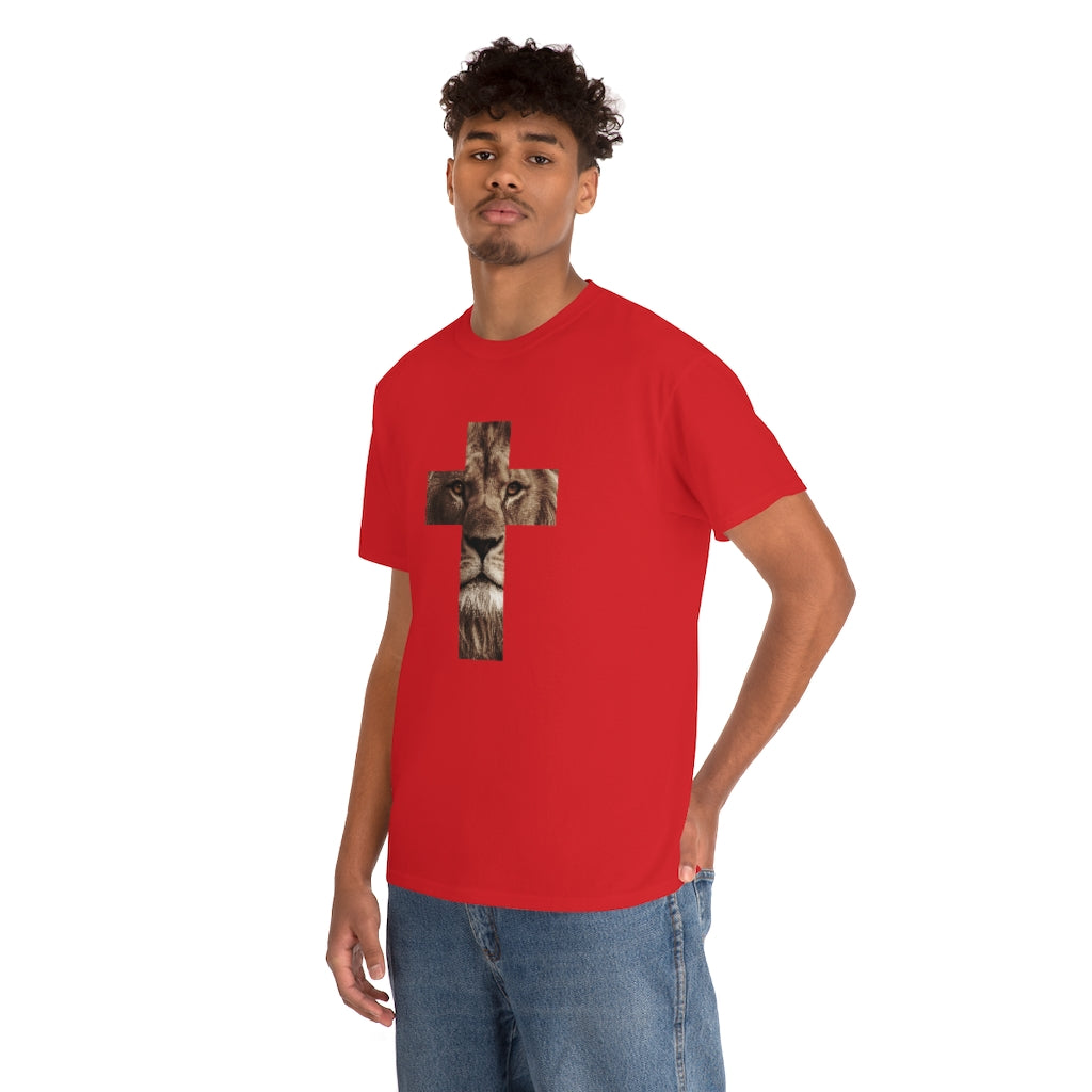 Unisex Heavy Cotton Tee (Gildan 5000) (Lion)
