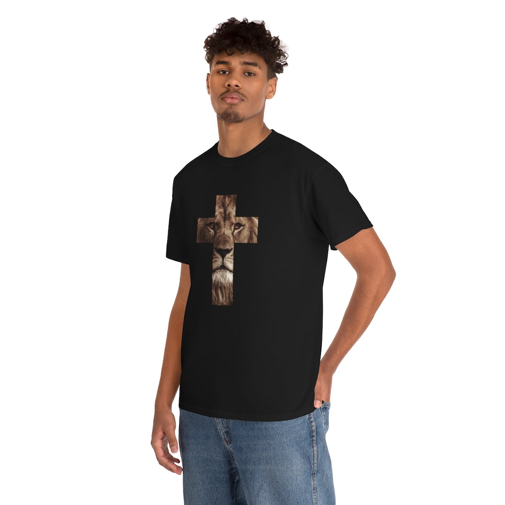 Unisex Heavy Cotton Tee (Gildan 5000) (Lion)