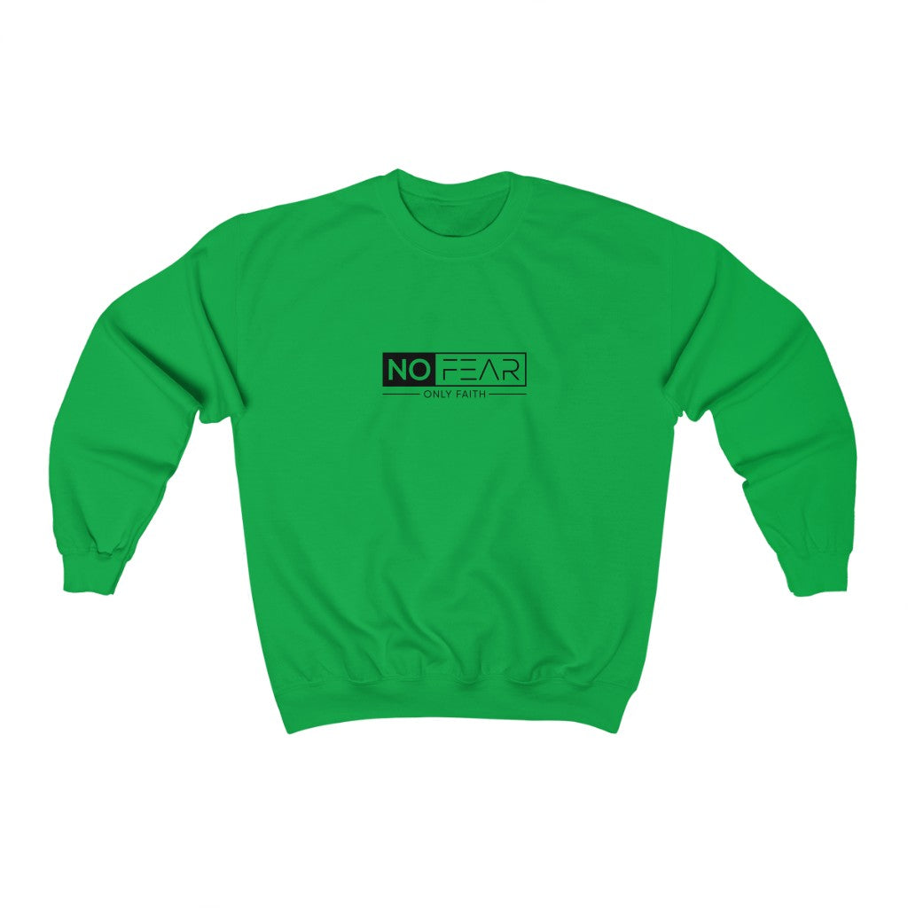 Unisex Heavy Blend™ Crewneck Sweatshirt (No Fear Black)