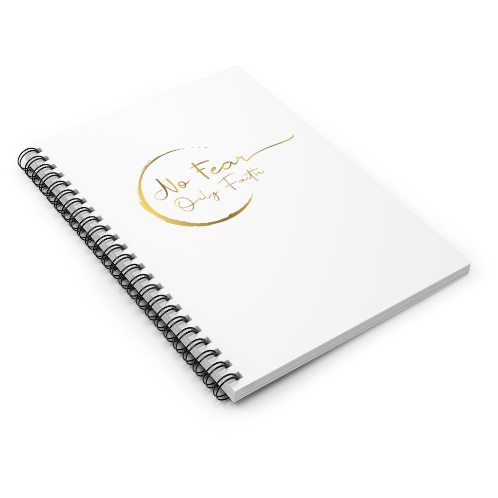 Spiral Notebook - Ruled Line (No Fear Gold)