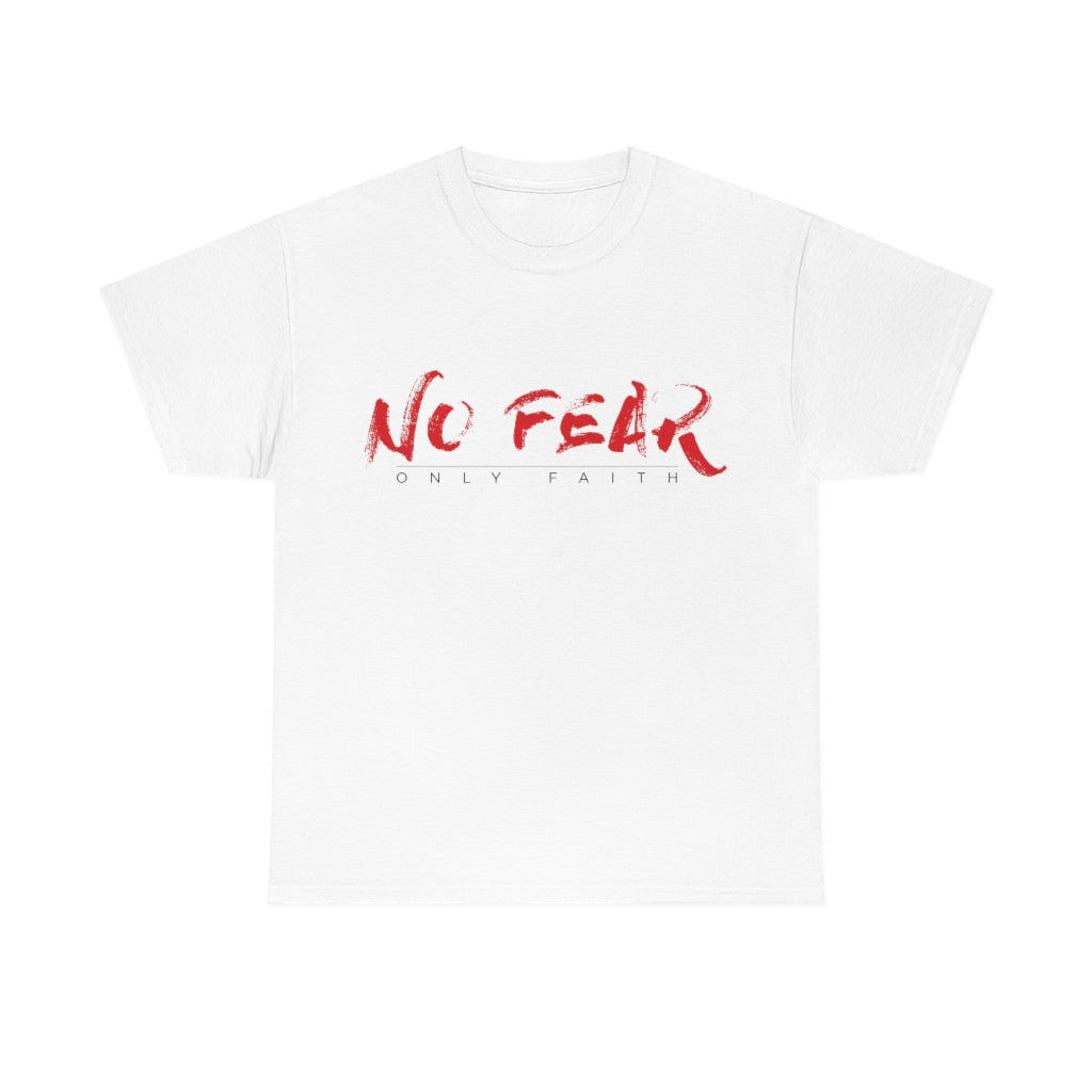 Unisex Heavy Cotton Tee (No Fear Red)