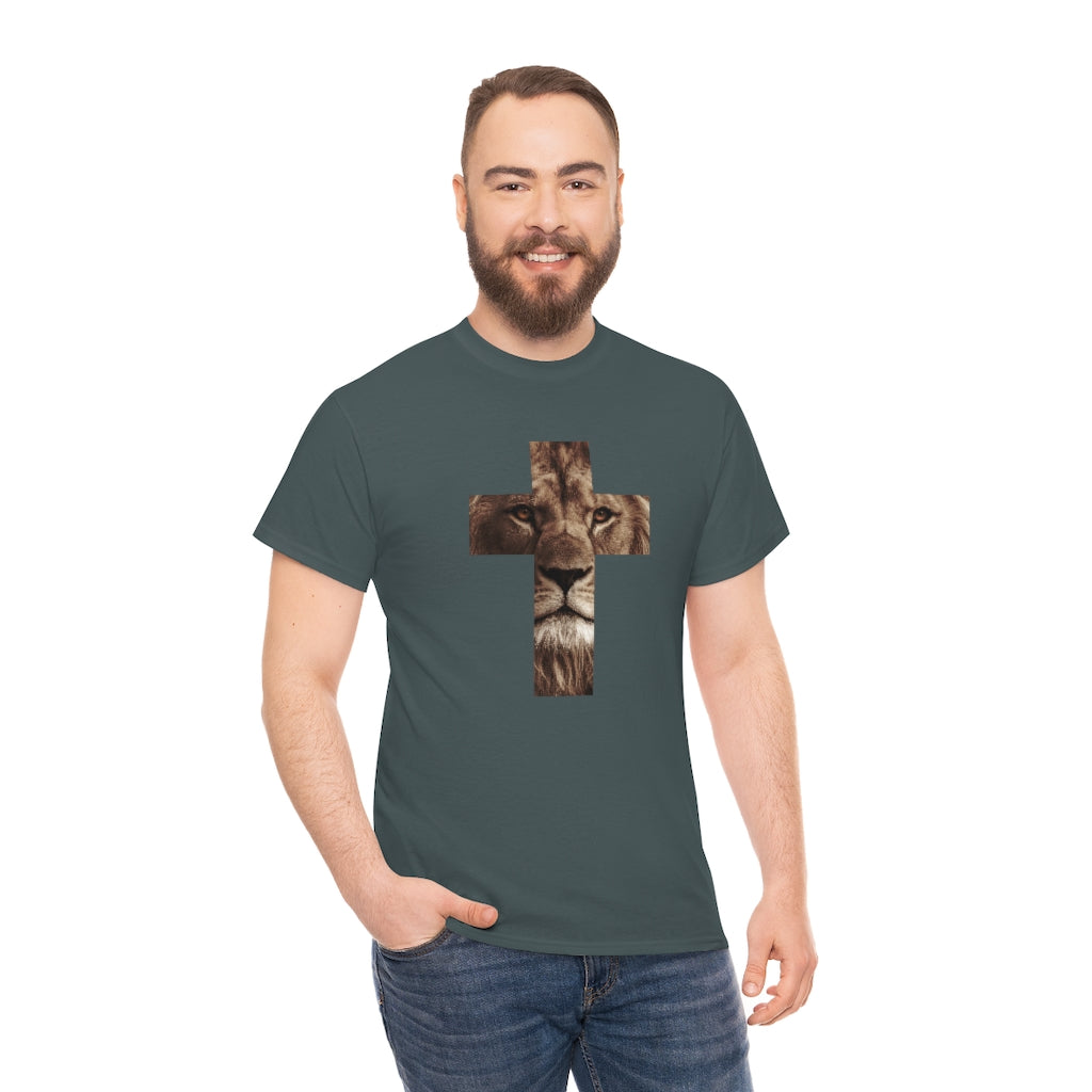 Unisex Heavy Cotton Tee (Gildan 5000) (Lion)