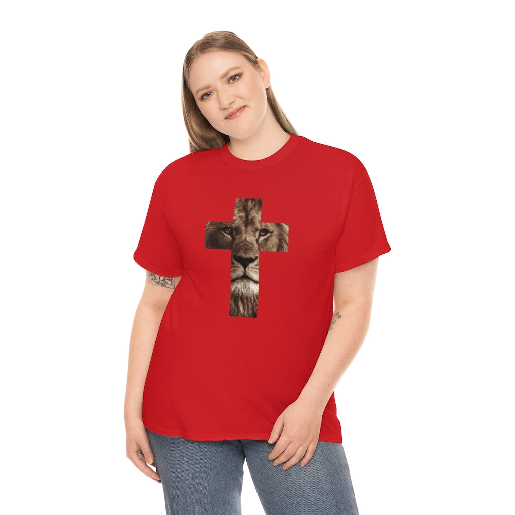 Unisex Heavy Cotton Tee (Gildan 5000) (Lion)