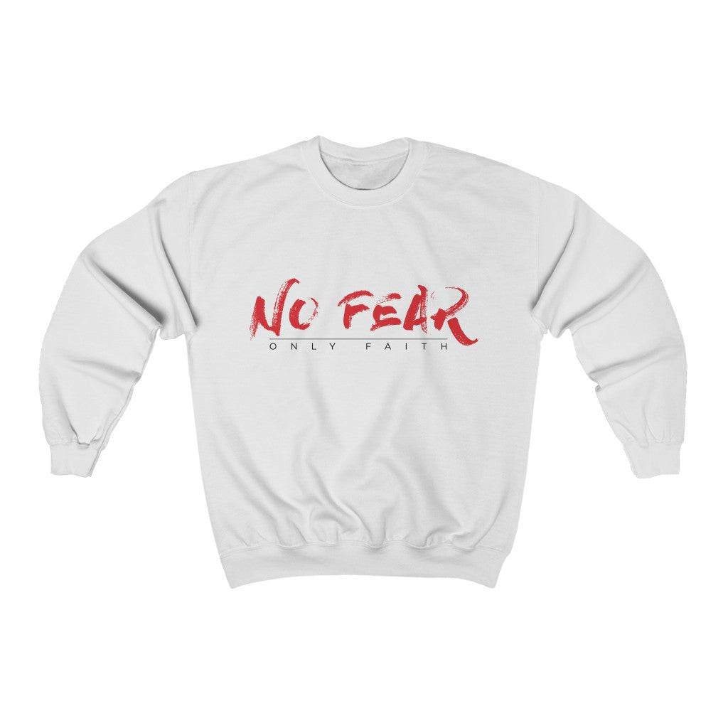 Unisex Heavy Blend™ Crewneck Sweatshirt (No Fear Red)