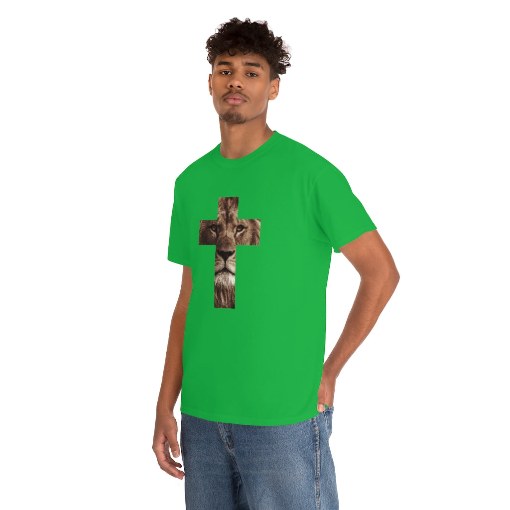 Unisex Heavy Cotton Tee (Gildan 5000) (Lion)