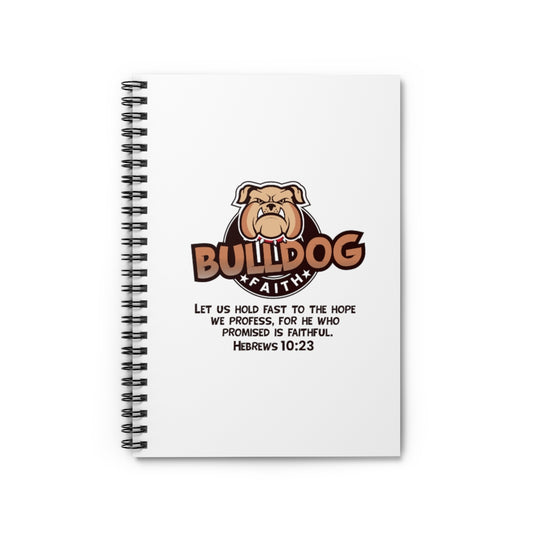 Spiral Notebook - Ruled Line (Bulldog Faith)