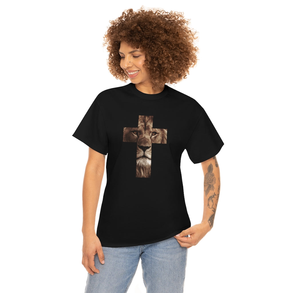 Unisex Heavy Cotton Tee (Gildan 5000) (Lion)