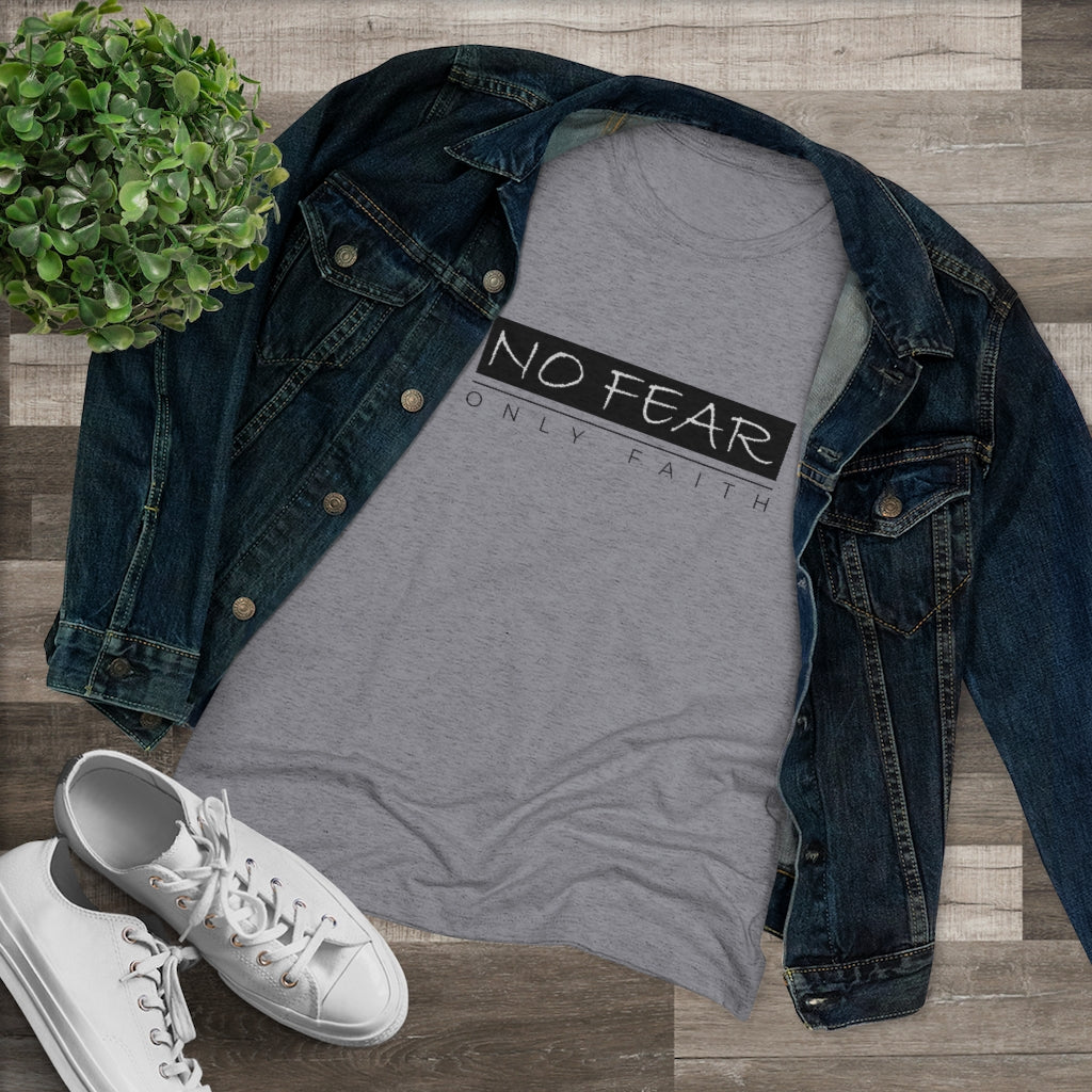 Women's Triblend Tee (No Fear Black)