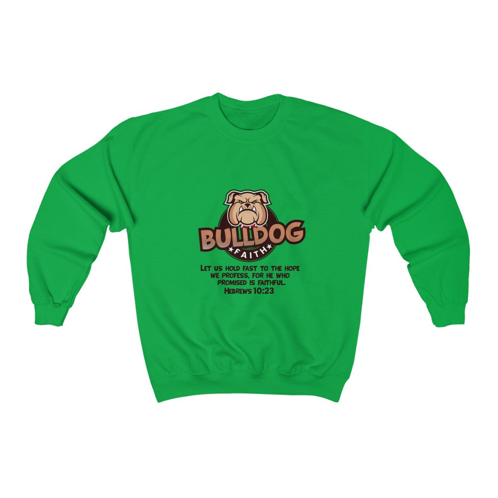 Unisex Heavy Blend™ Crewneck Sweatshirt (Bulldog Faith)