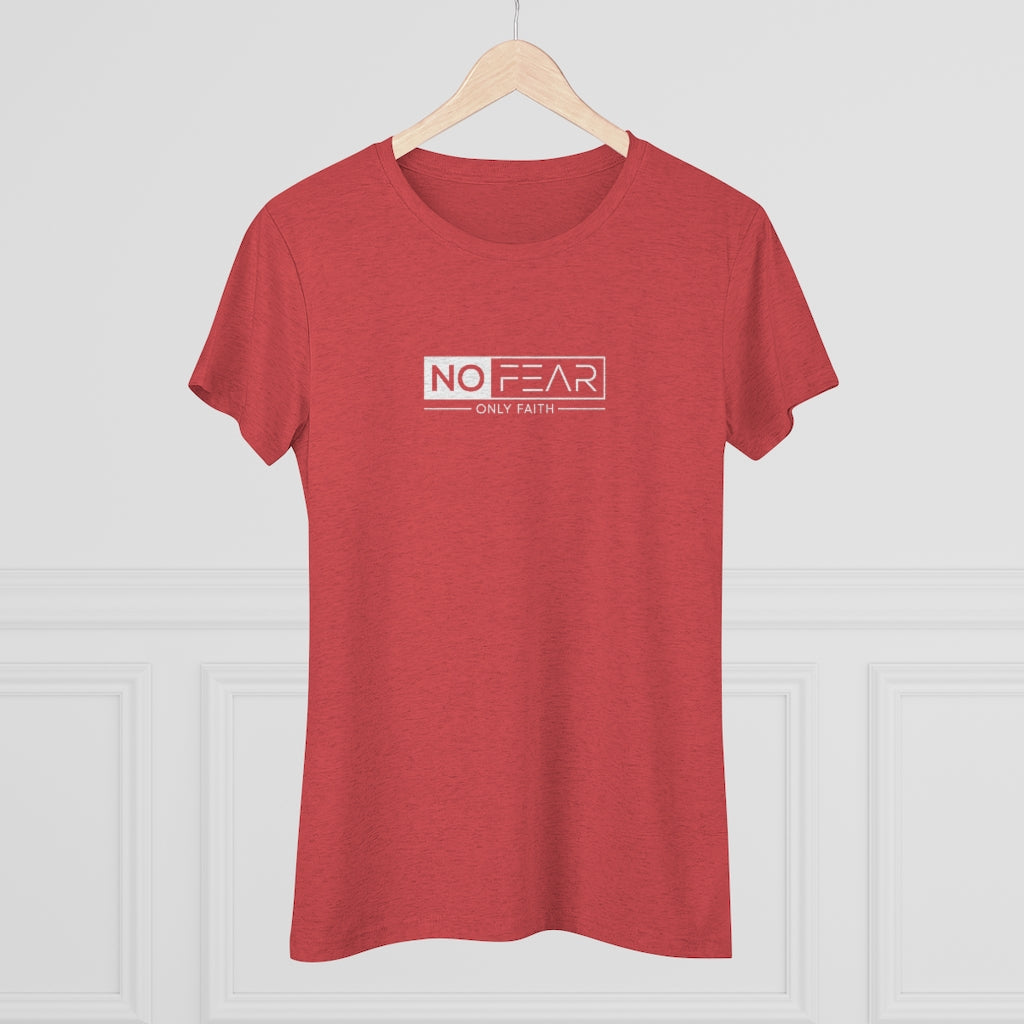 Women's Triblend Tee (No Fear White)