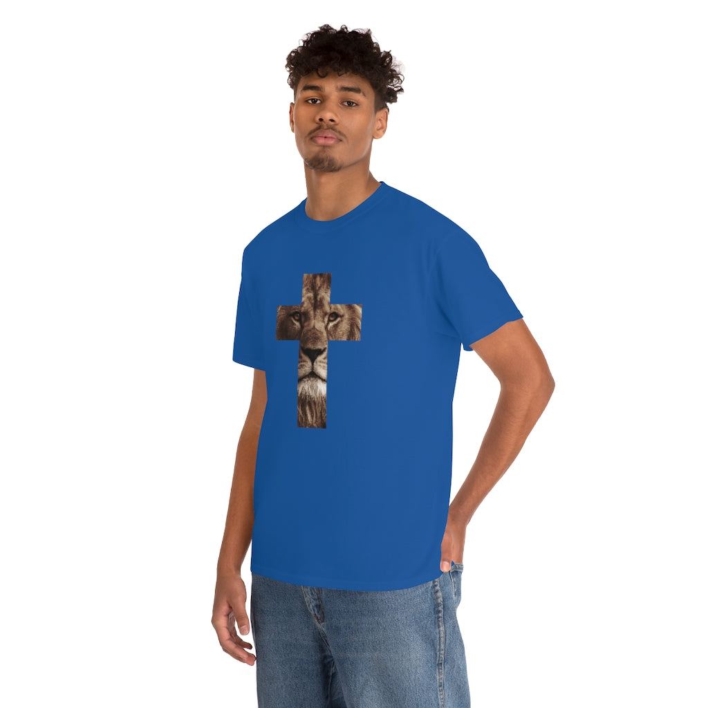 Unisex Heavy Cotton Tee (Gildan 5000) (Lion)