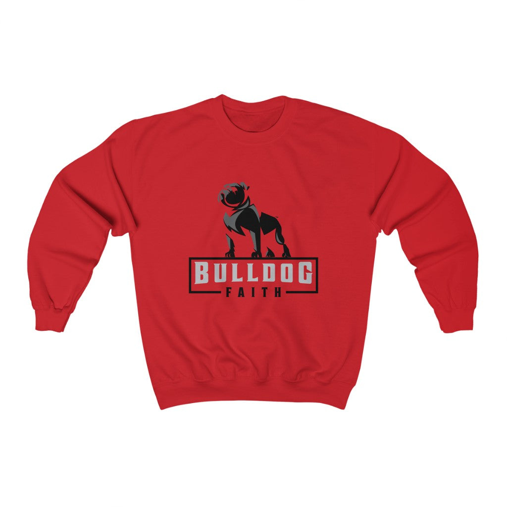 Unisex Heavy Blend™ Crewneck Sweatshirt (Bulldog Faith)