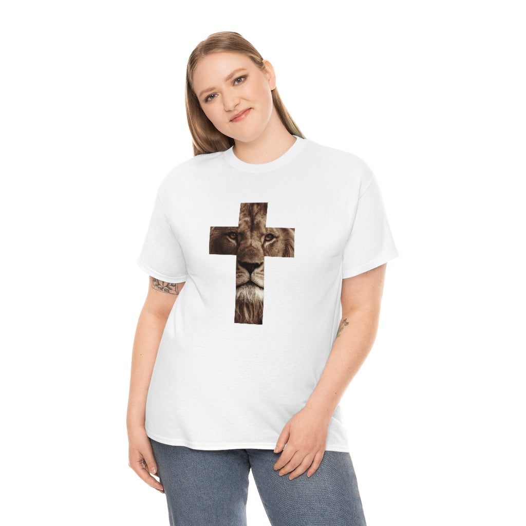 Unisex Heavy Cotton Tee (Gildan 5000) (Lion)