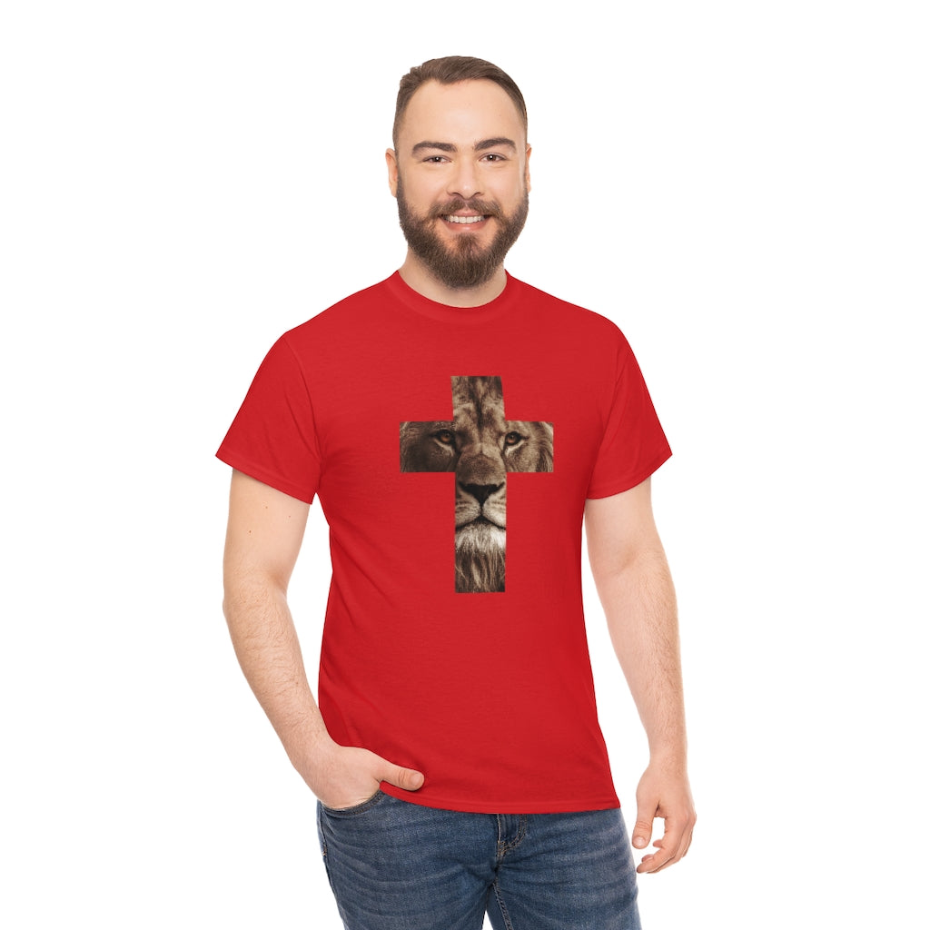 Unisex Heavy Cotton Tee (Gildan 5000) (Lion)
