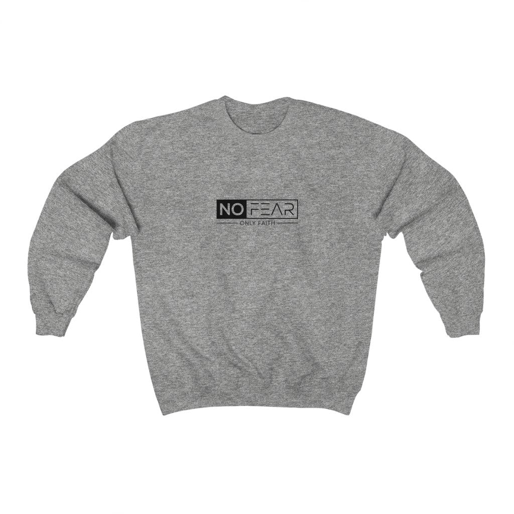 Unisex Heavy Blend™ Crewneck Sweatshirt (No Fear Black)