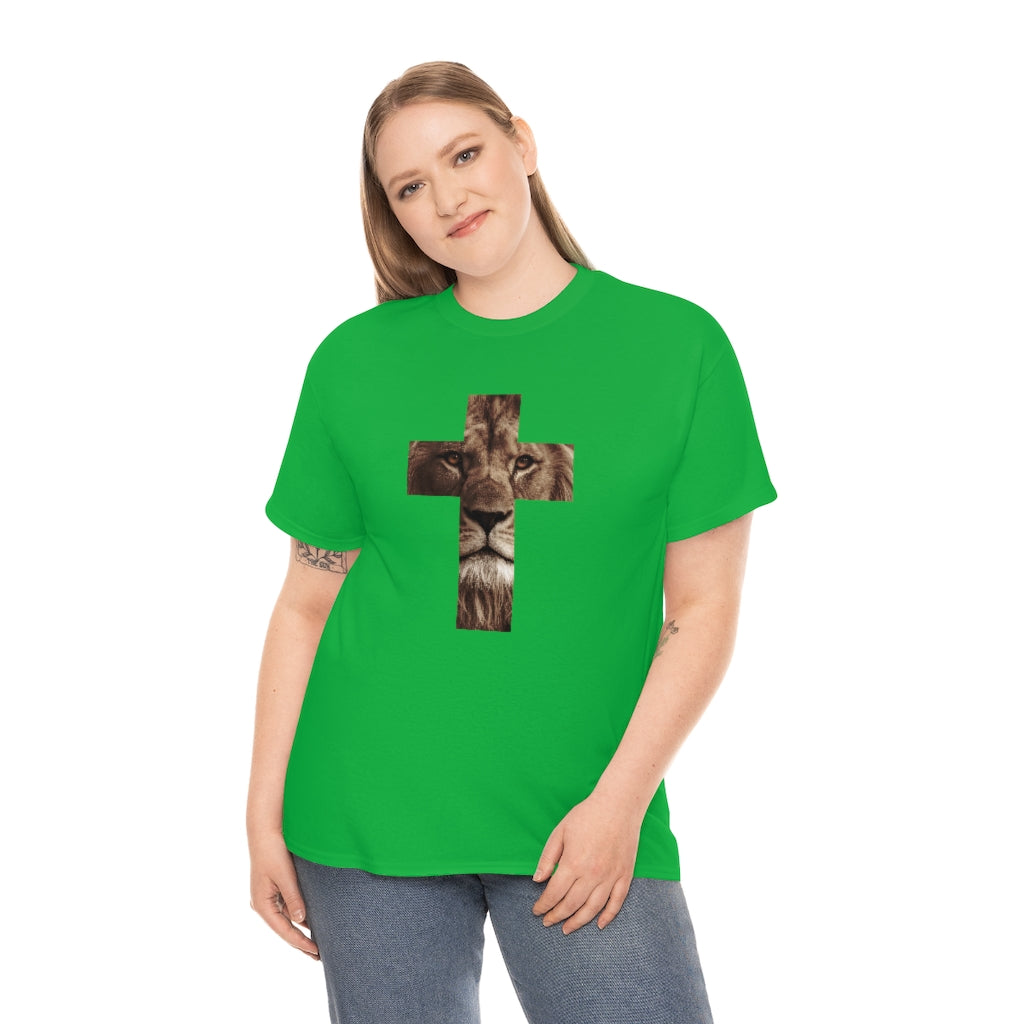 Unisex Heavy Cotton Tee (Gildan 5000) (Lion)
