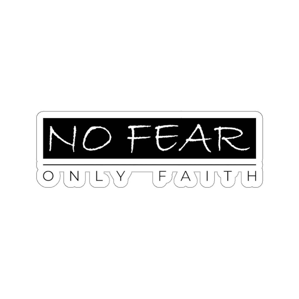 Kiss-Cut Stickers (No Fear Black)