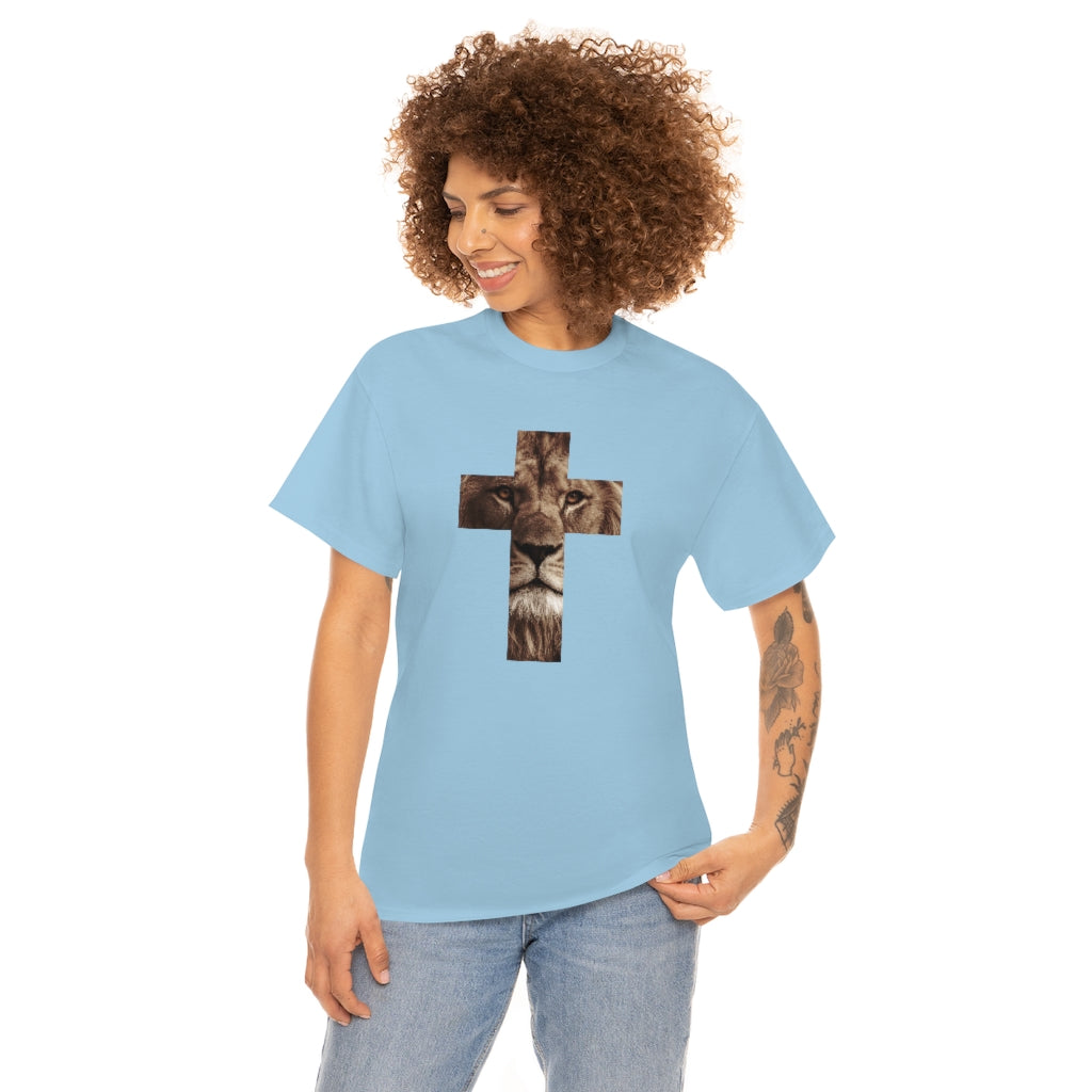 Unisex Heavy Cotton Tee (Gildan 5000) (Lion)