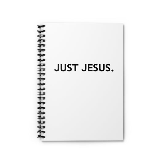 Spiral Notebook - Ruled Line (Just Jesus)