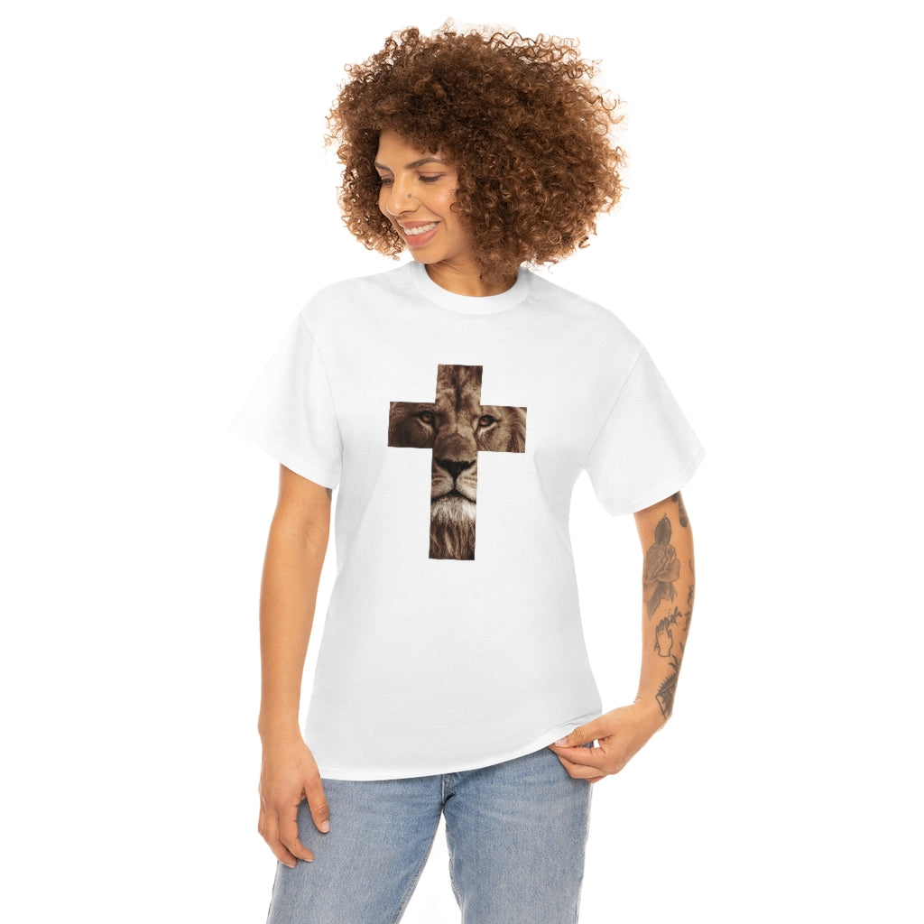 Unisex Heavy Cotton Tee (Gildan 5000) (Lion)