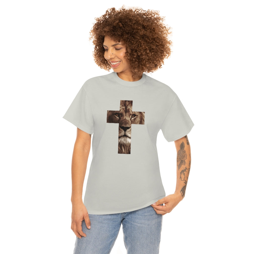 Unisex Heavy Cotton Tee (Gildan 5000) (Lion)