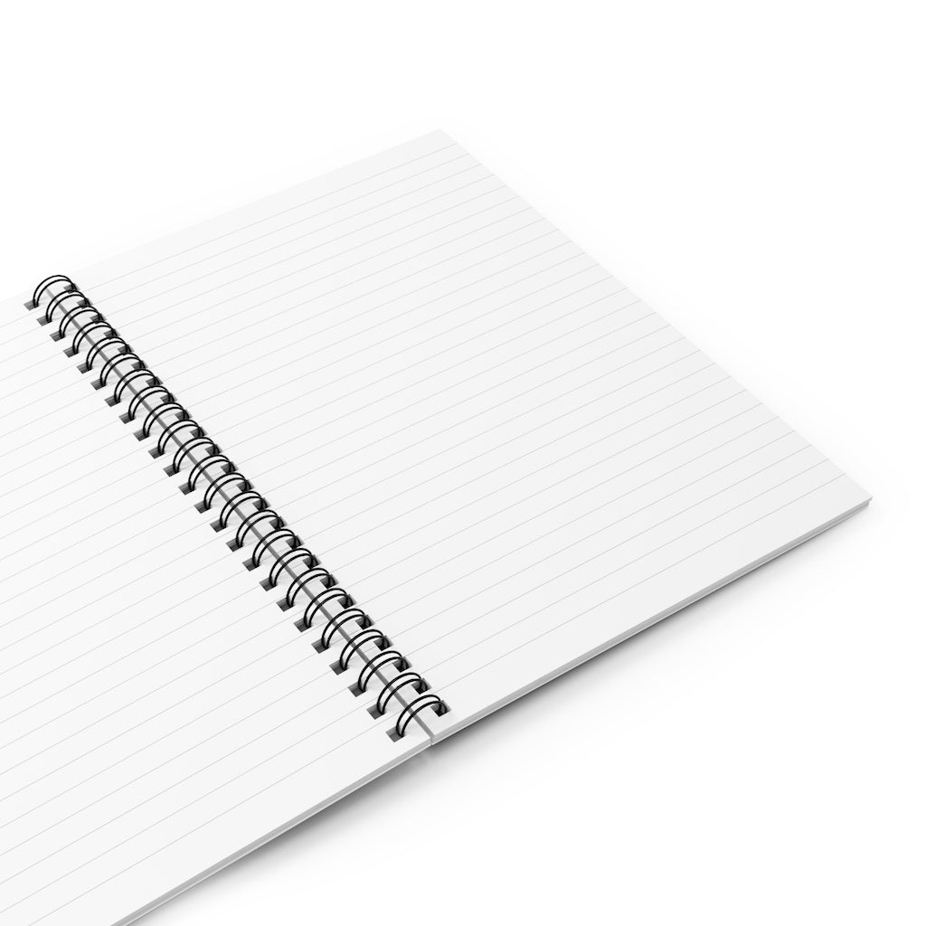 Spiral Notebook - Ruled Line (No Fear Black)