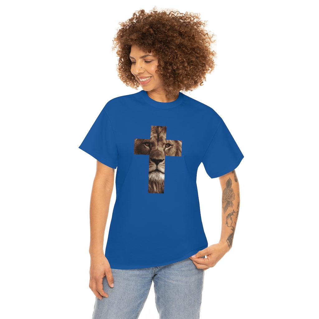 Unisex Heavy Cotton Tee (Gildan 5000) (Lion)