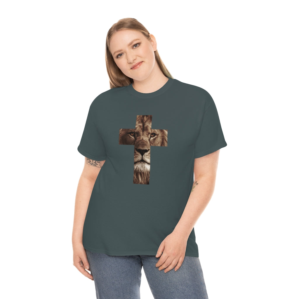 Unisex Heavy Cotton Tee (Gildan 5000) (Lion)