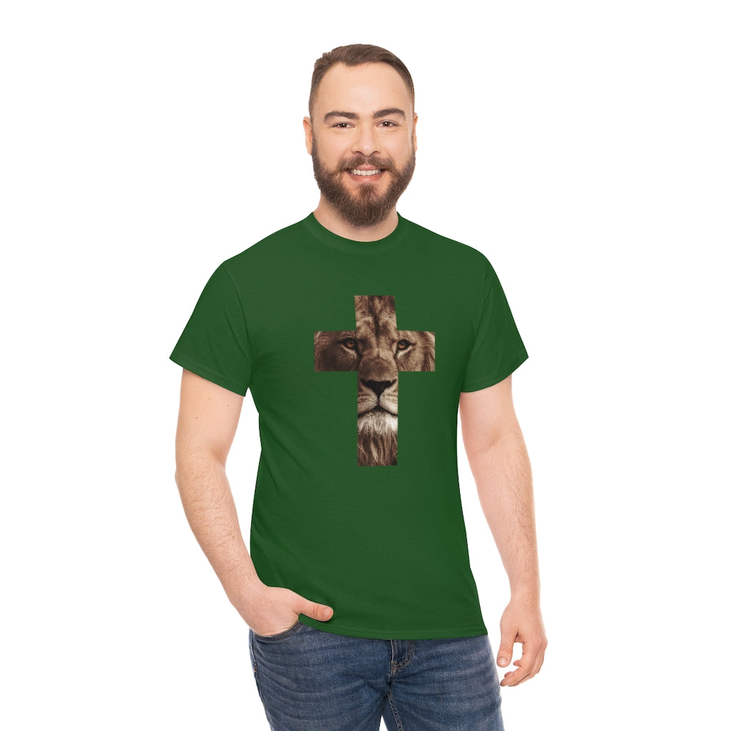 Unisex Heavy Cotton Tee (Gildan 5000) (Lion)