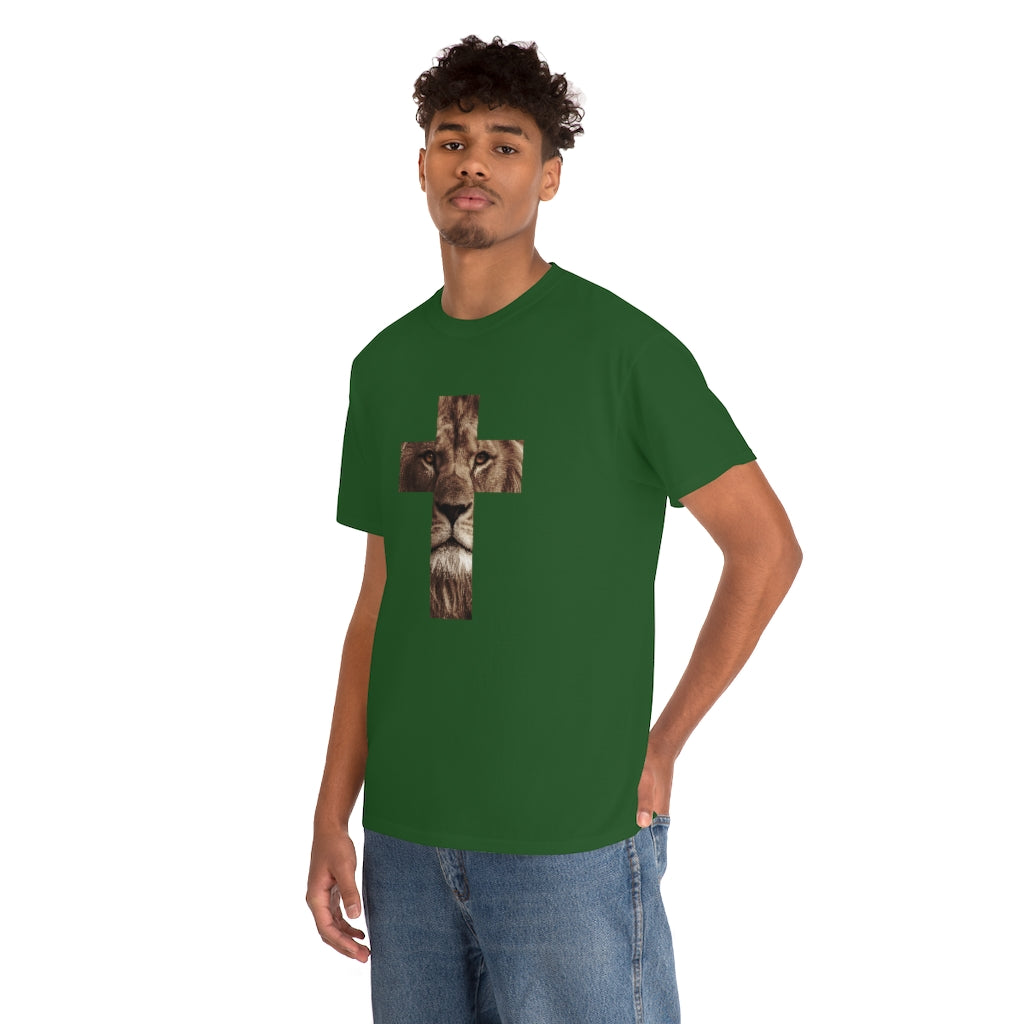Unisex Heavy Cotton Tee (Gildan 5000) (Lion)