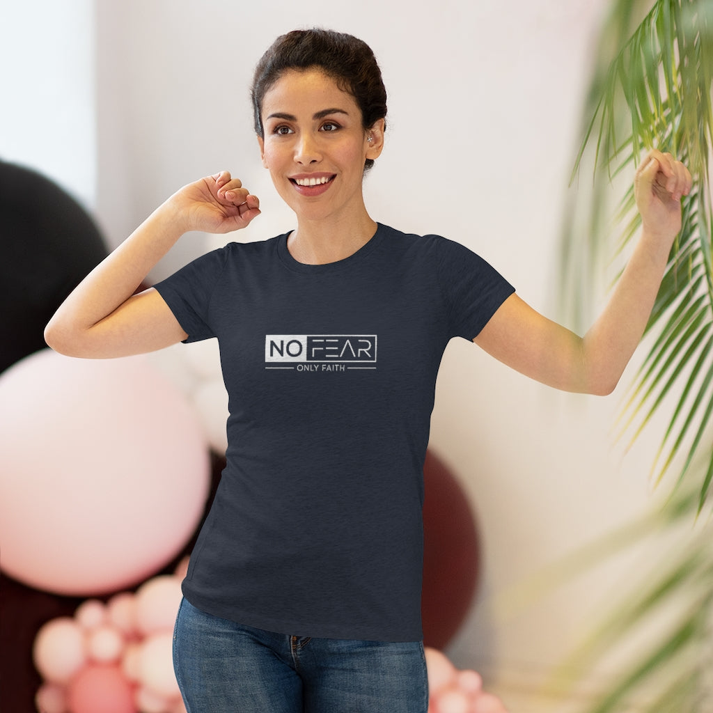 Women's Triblend Tee (No Fear White)