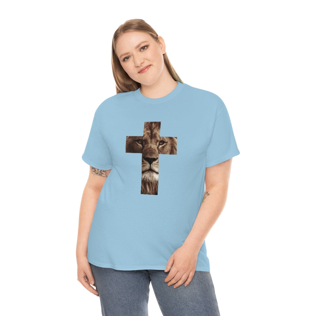Unisex Heavy Cotton Tee (Gildan 5000) (Lion)