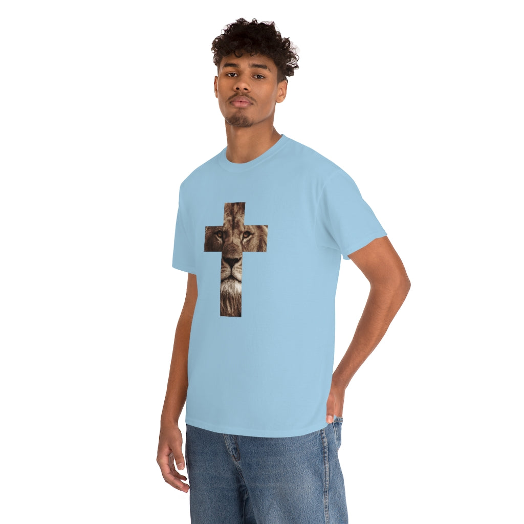 Unisex Heavy Cotton Tee (Gildan 5000) (Lion)